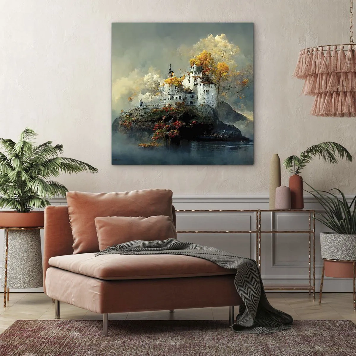 Impression sur toile - Image sur toile - Le début d'une histoire romantique - 60x60 cm