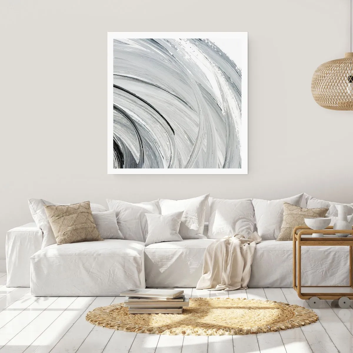 Affiche - Poster - Composition orbitale - 60x60 cm