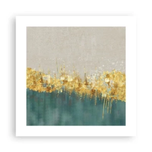 Affiche - Poster - La frontière dorée - 40x40 cm