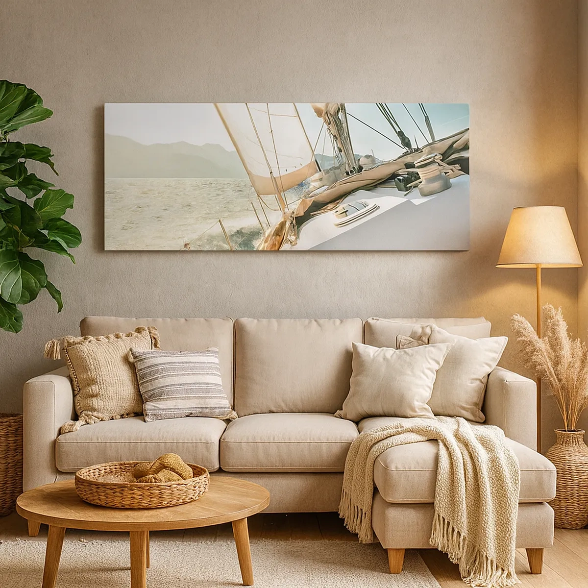 Impression sur toile - Image sur toile - Toutes voiles dehors - 30x30 cm