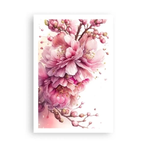 Affiche - Poster - Fleur florissante de cerisier - 61x91 cm