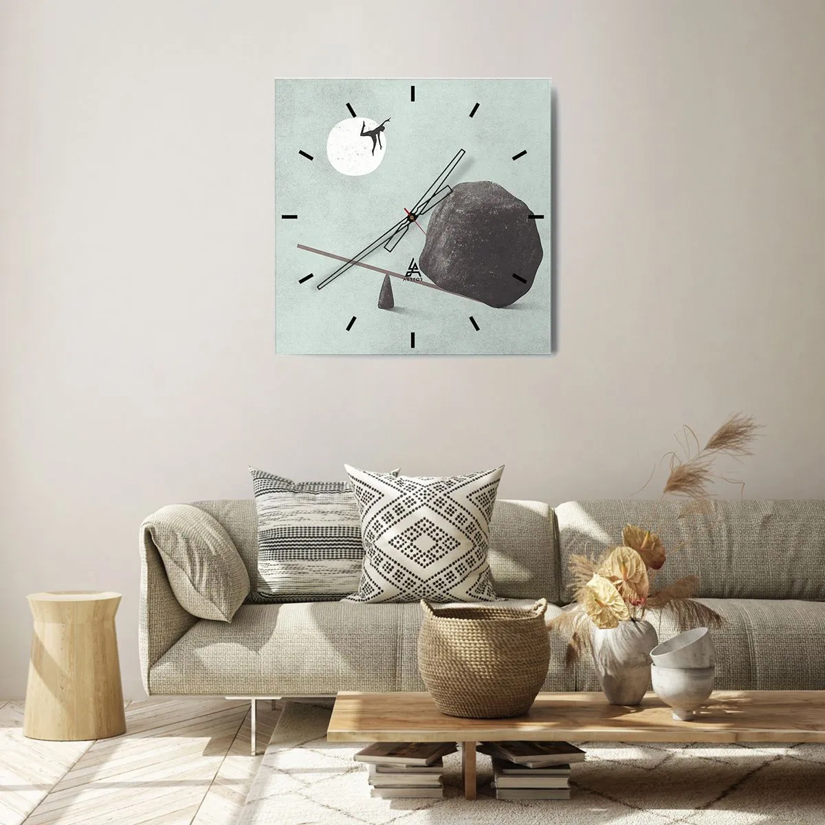 Horloge murale - Pendule murale - Réalisation de ses rêves - 30x30 cm