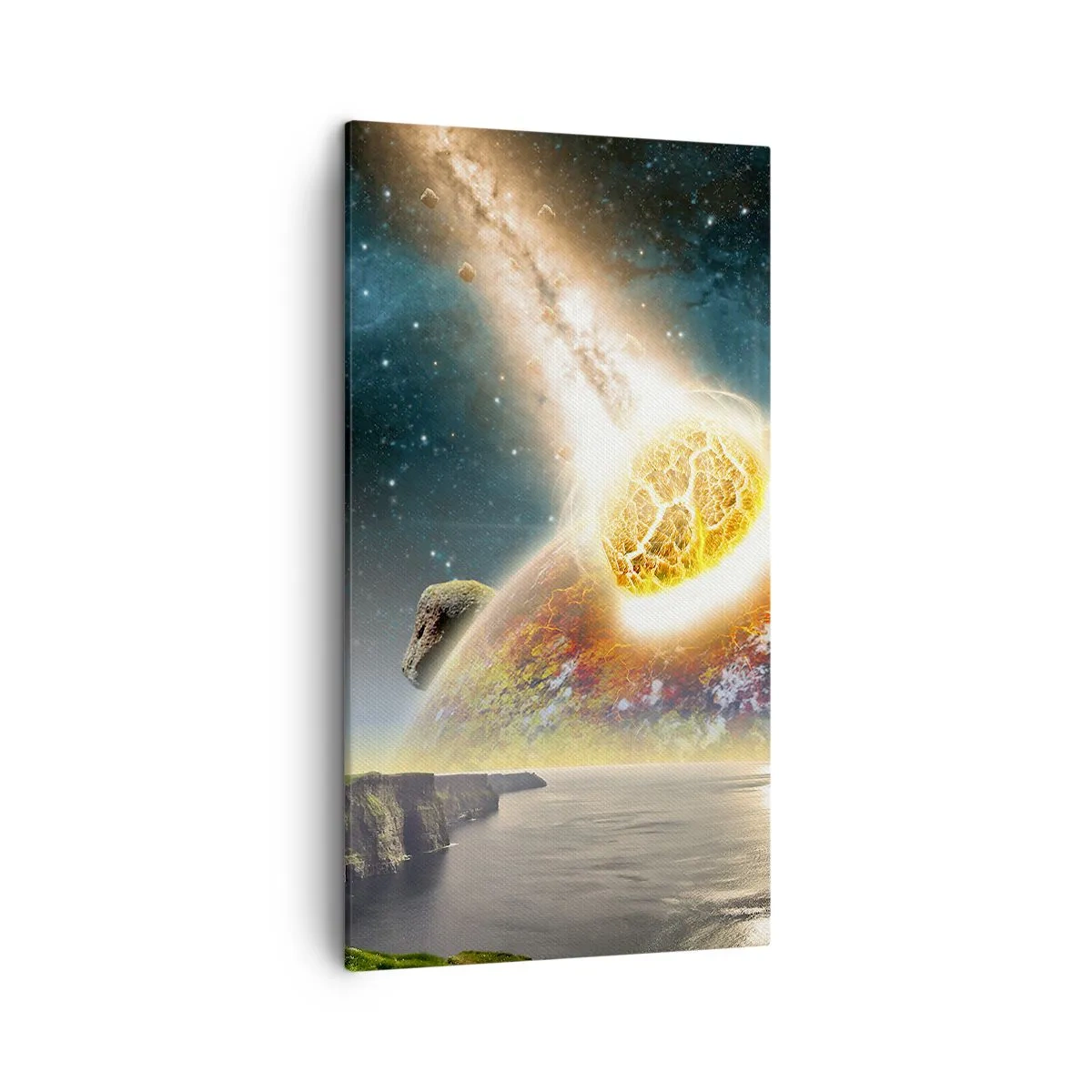 Impression sur toile - Image sur toile - Drame spatial - 45x80 cm