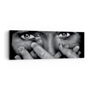 Impression sur toile - Image sur toile - Je ne dirai pas qui a peint - 90x30 cm