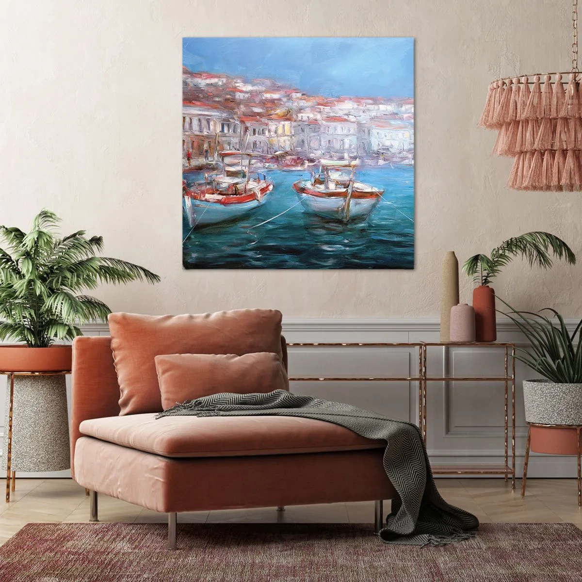 Impression sur toile - Image sur toile - Baie italienne - 30x30 cm