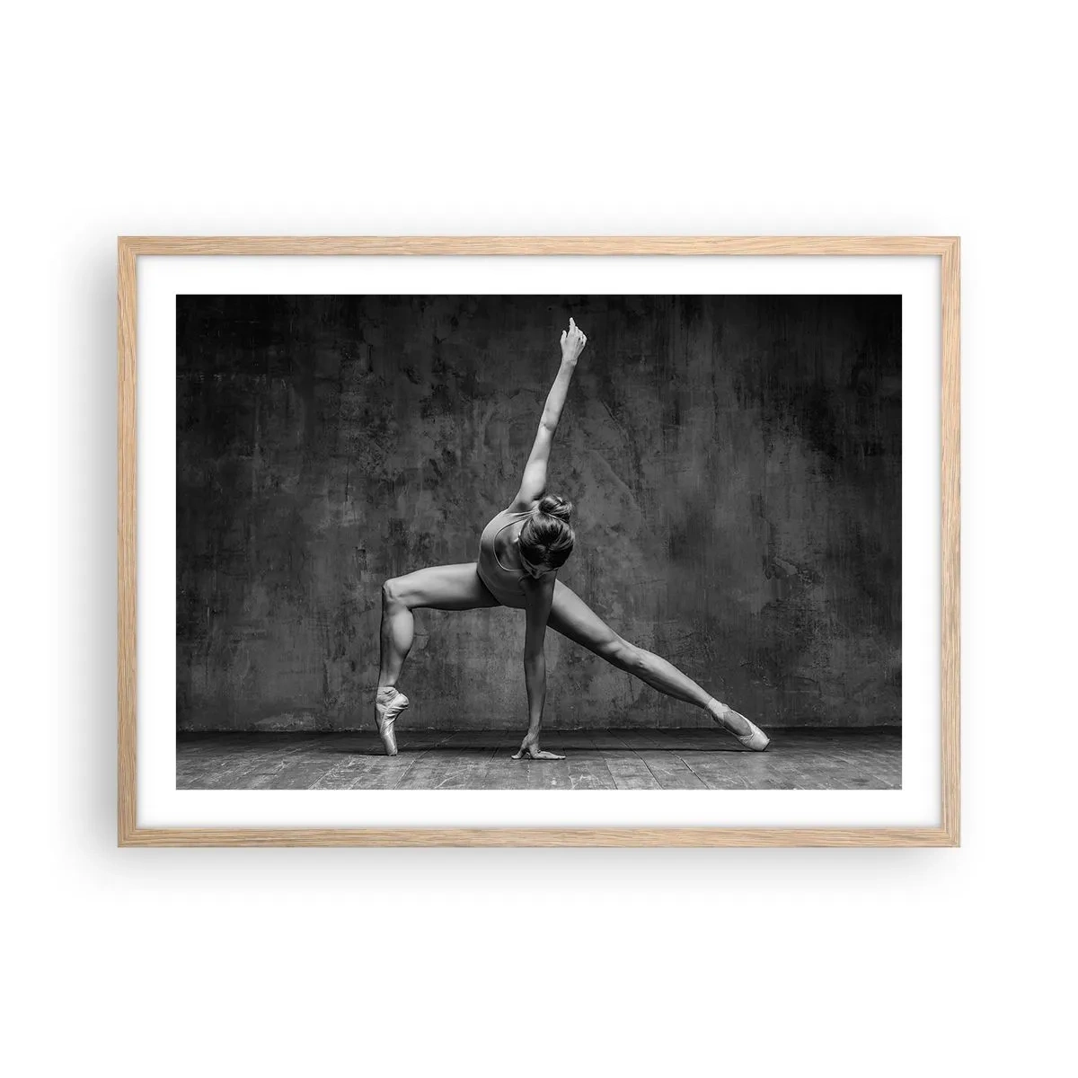 Affiche dans un chêne clair - Poster - Balance idéale - 70x50 cm