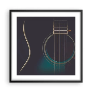 Affiche dans un cadre noir - Poster - Le calme avant la tempête - 50x50 cm