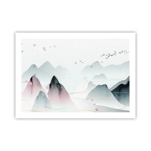 Affiche - Poster - Au-delà des sommets - 70x50 cm
