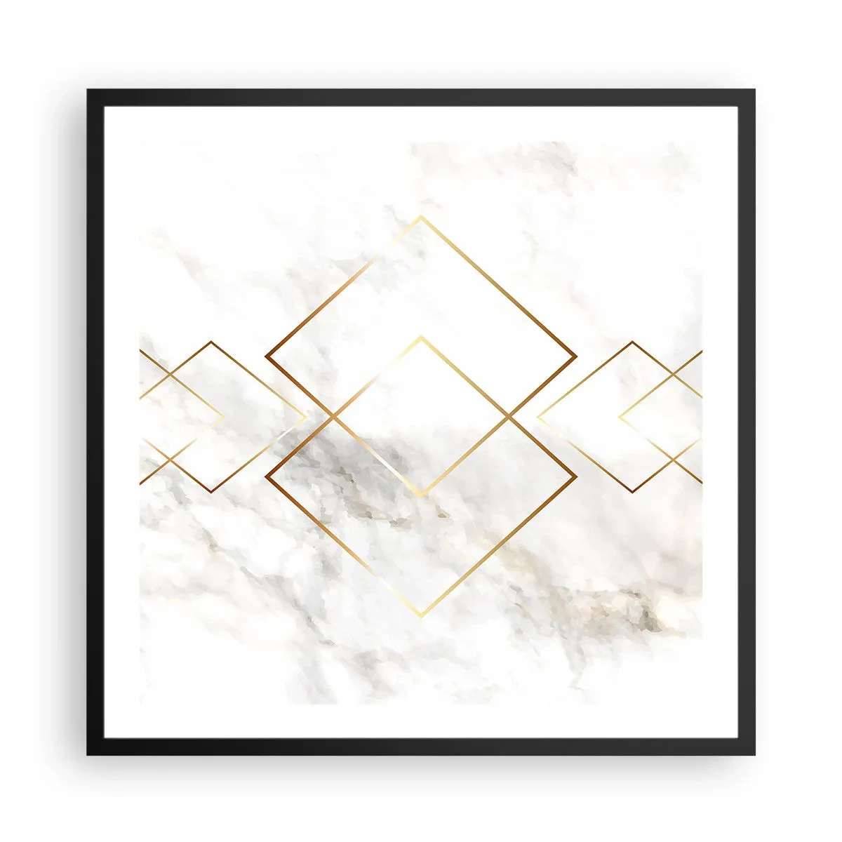 Affiche dans un cadre noir - Poster - Vue à l'infini - 60x60 cm