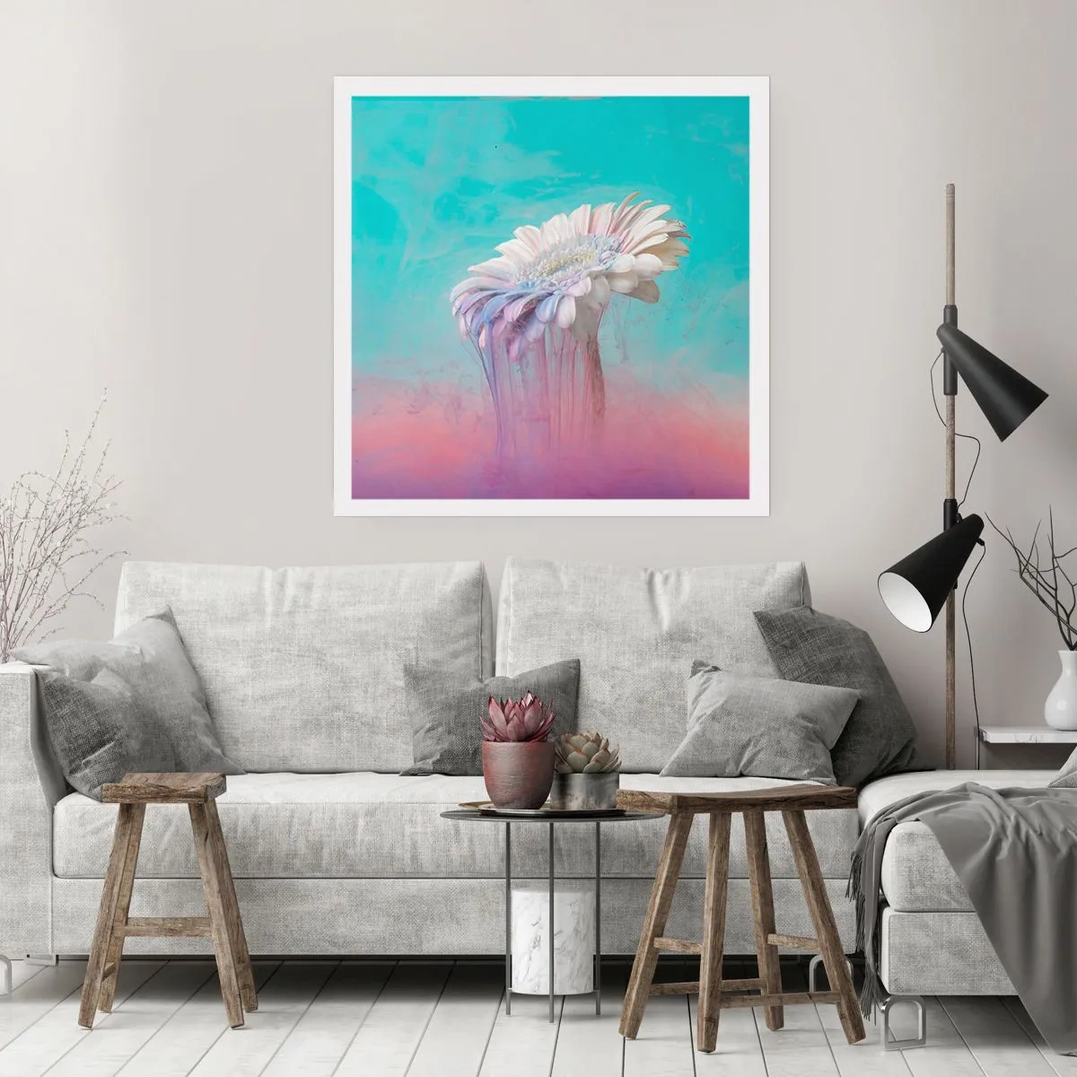 Affiche - Poster - Le monde souterrain des fleurs - 30x30 cm