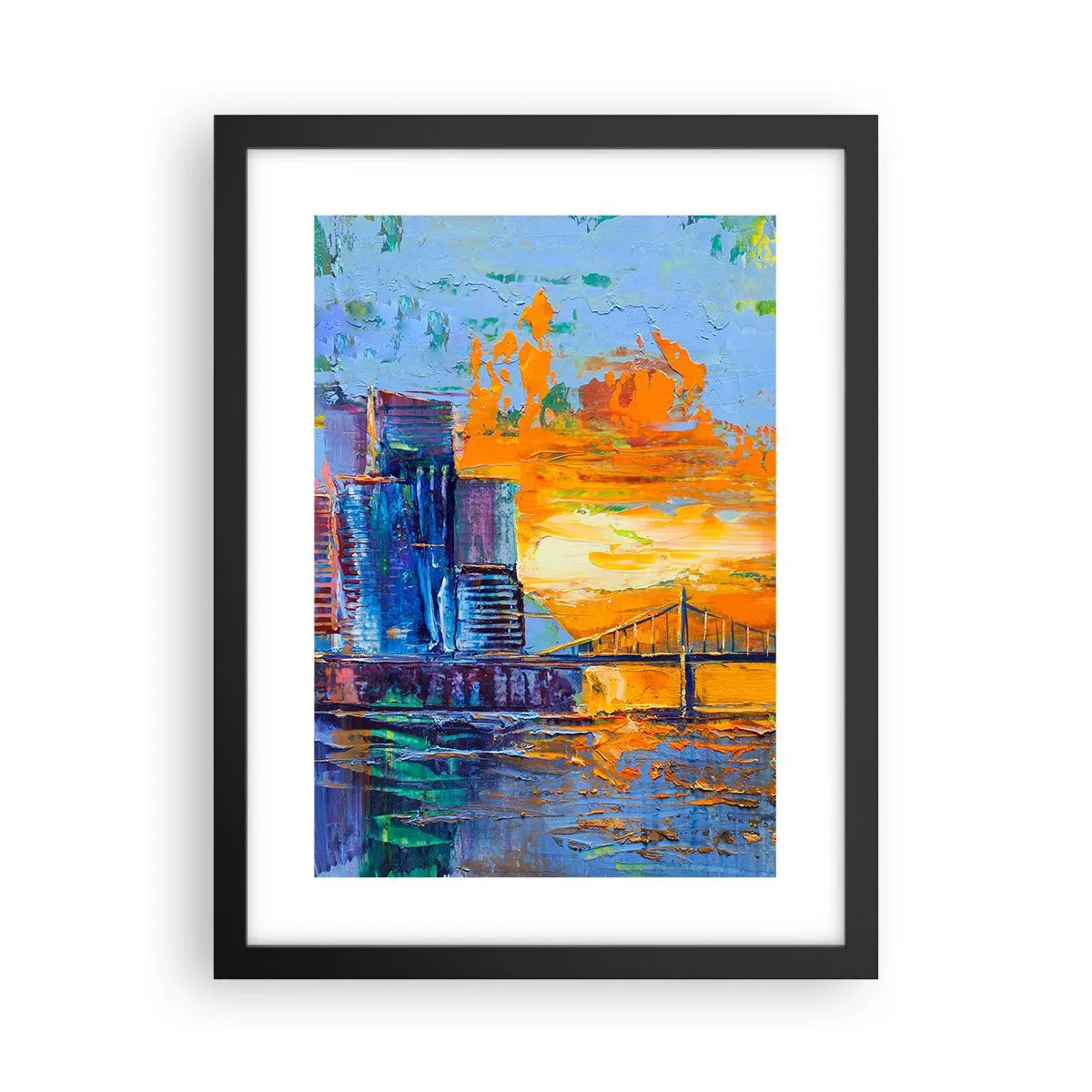 Affiche dans un cadre noir - Poster - Culture et nature - 30x40 cm