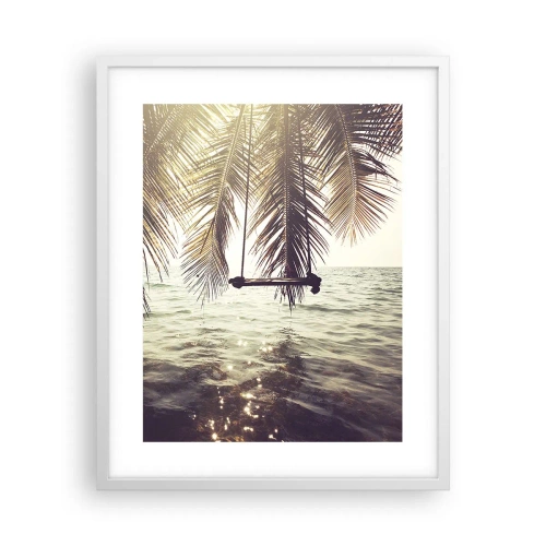 Affiche dans un cadre blanc - Poster - Vous pouvez vous balancer dans les nuages ​​à volonté - 40x50 cm