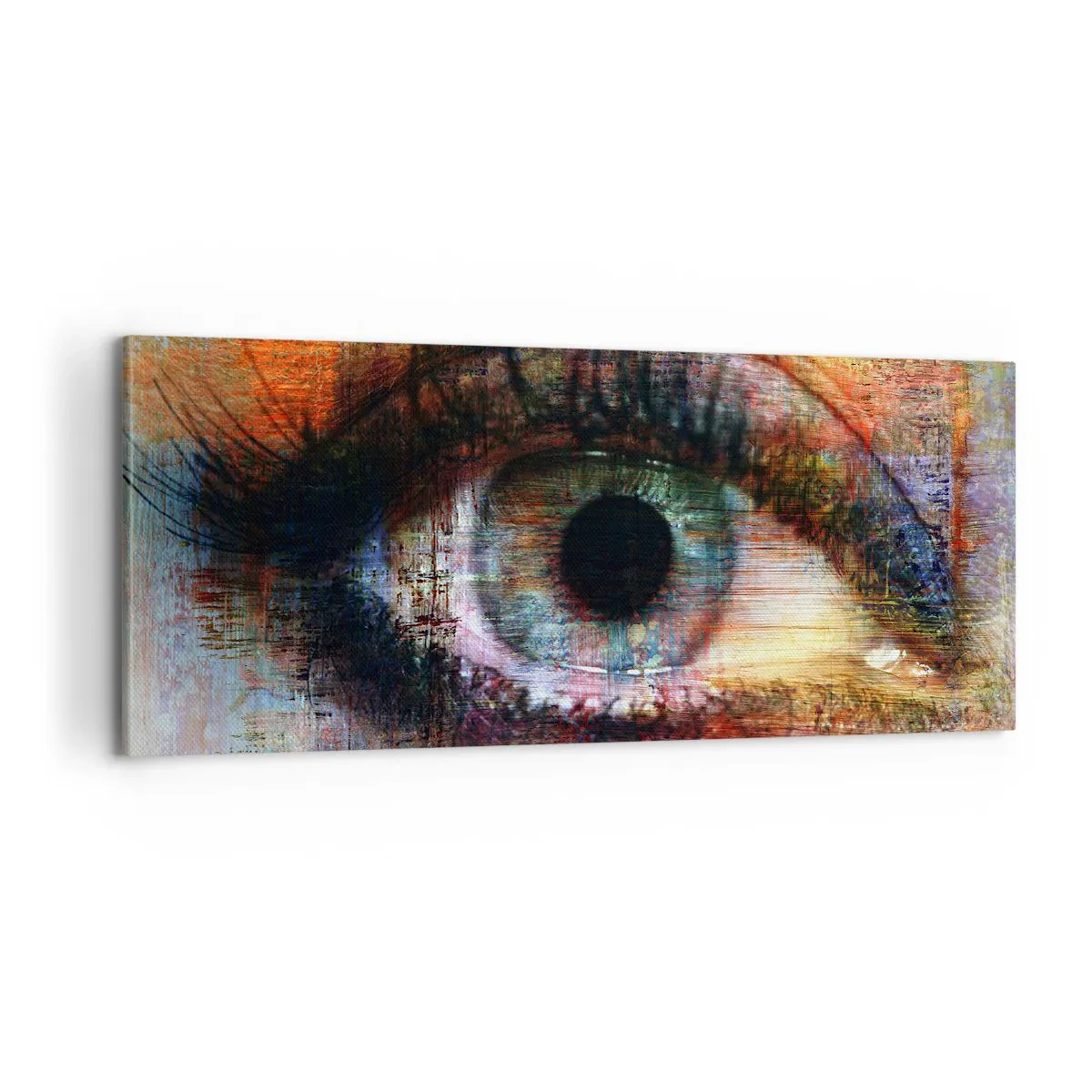 Impression sur toile - Image sur toile - Vous pouvez jeter un coup d'œil dans l'âme - 100x40 cm