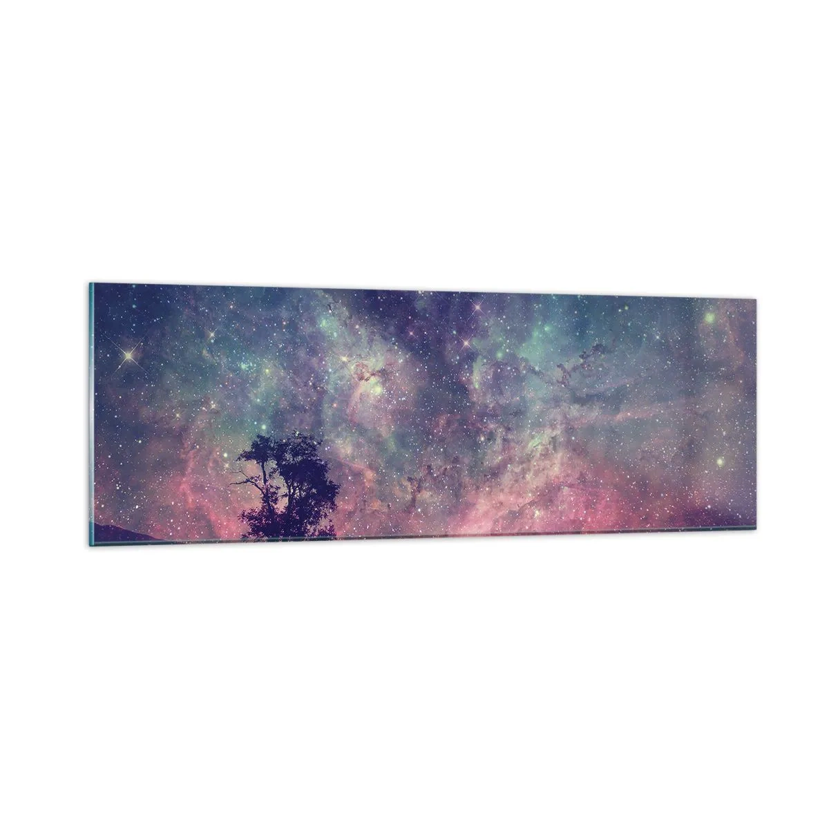 Impression sur verre - Image sur verre - Sous un ciel magique - 90x30 cm