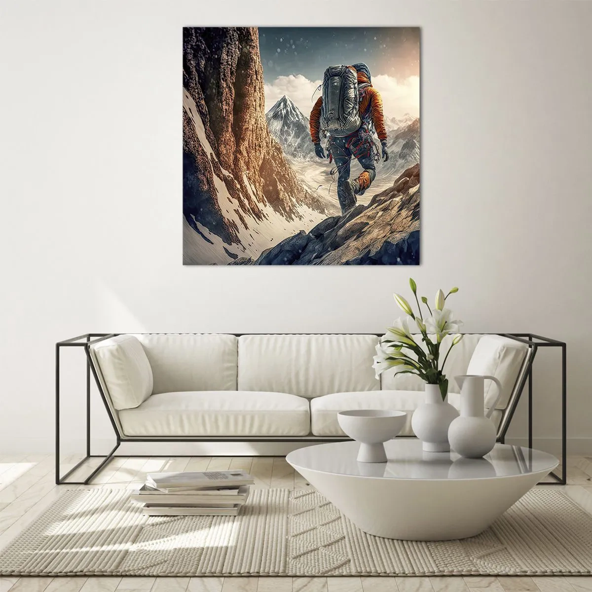 Impression sur verre - Image sur verre - Guerrier solitaire - 30x30 cm