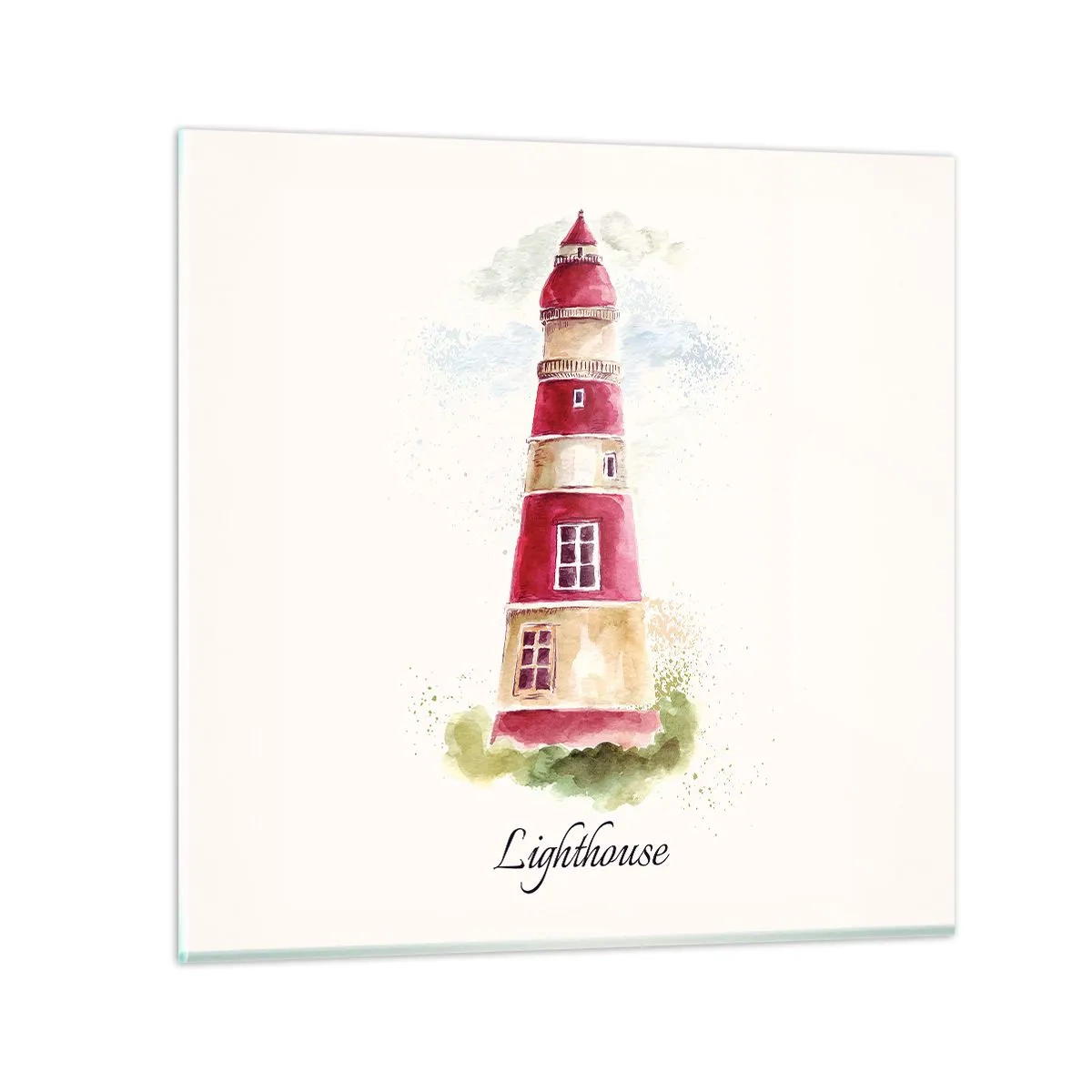 Impression sur verre - Image sur verre - Il y a toujours beau temps autour - 50x50 cm