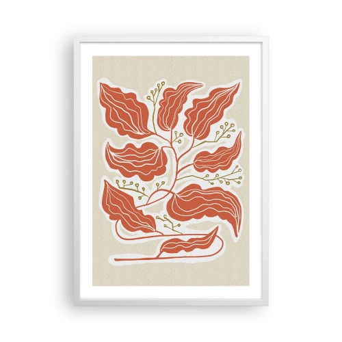 Affiche dans un cadre blanc - Poster - Folk et coloré - 50x70 cm