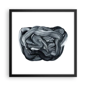 Affiche dans un cadre noir - Poster - Ce n'est pas si simple - 40x40 cm