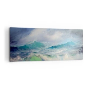 Impression sur toile - Image sur toile - "Le tourbillon hurlait de triomphe..." - 100x40 cm