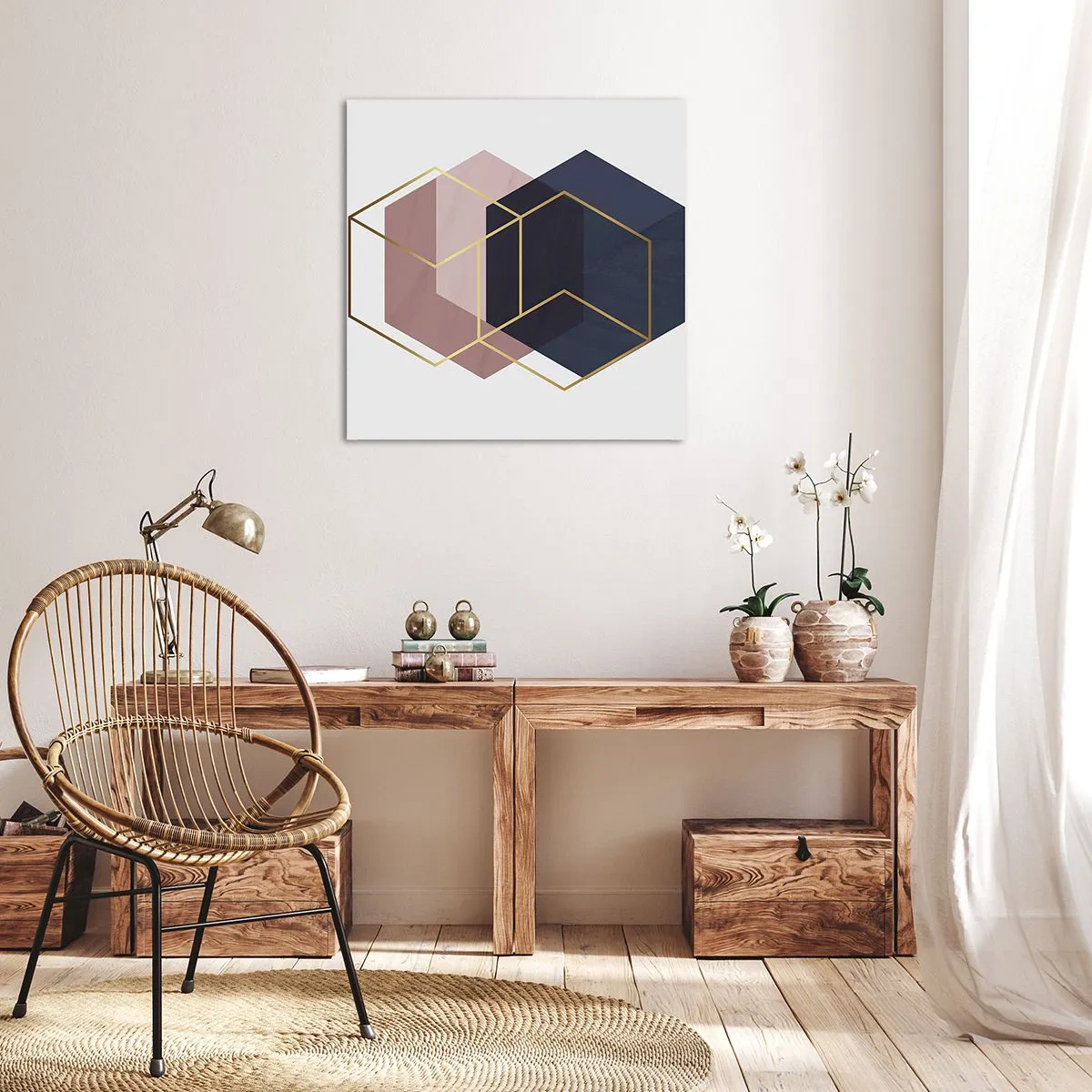 Impression sur toile - Image sur toile - Le pouvoir de la simplicité - 50x50 cm