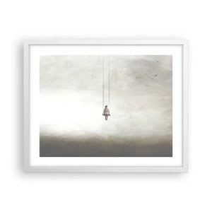 Affiche dans un cadre blanc - Poster - Enfant en nous - 50x40 cm