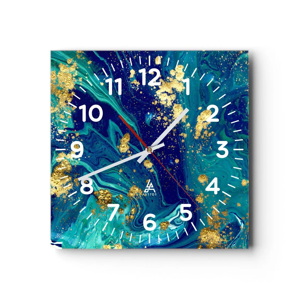 Horloge murale - Pendule murale - Les pétales du soleil - 30x30 cm