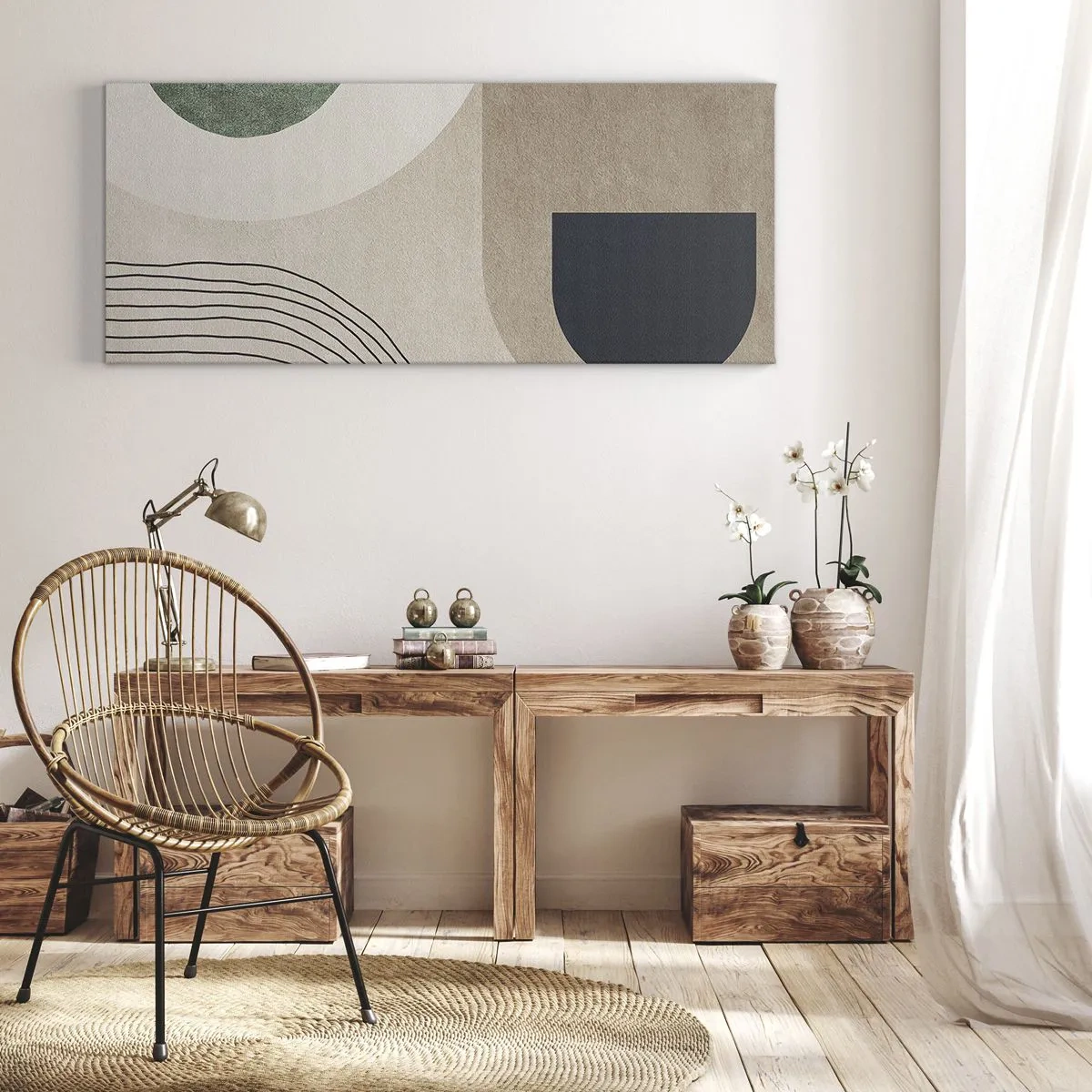 Impression sur toile - Image sur toile - La douceur de l'ovale - 100x40 cm