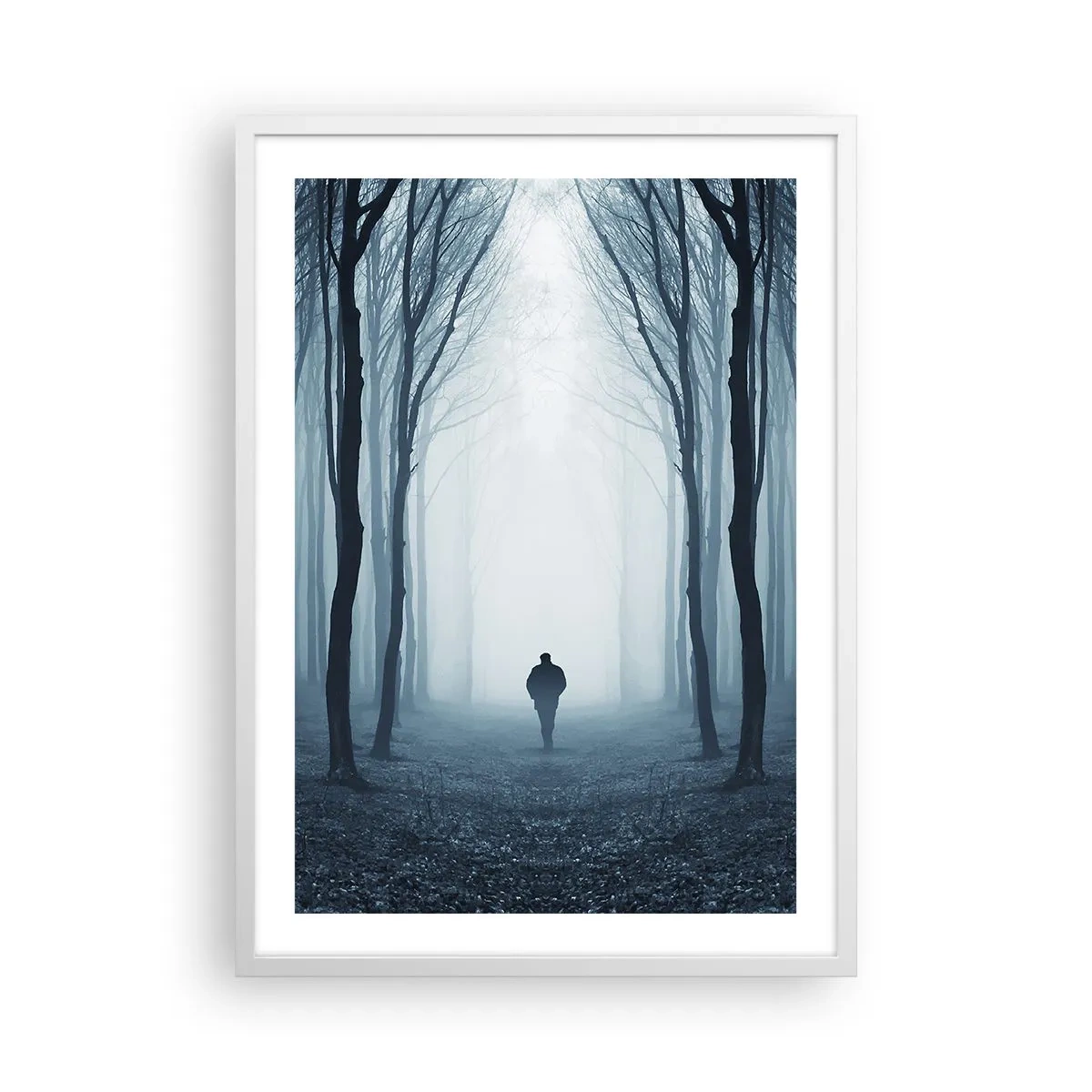 Affiche dans un cadre blanc - Poster - Tout est simple et clair - 50x70 cm