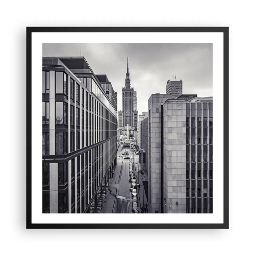 Affiche dans un cadre noir - Poster - Vallée de Varsovie - 60x60 cm