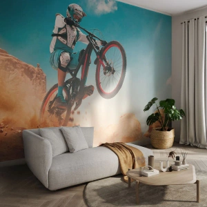 Papier Peint Photo Standard Eco - Démon de la folie du vélo - Vélo, Vitesse, Compétitions sportives - 300x210 cm
