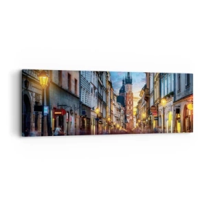 Impression sur toile - Image sur toile - La magie de Cracovie - 90x30 cm