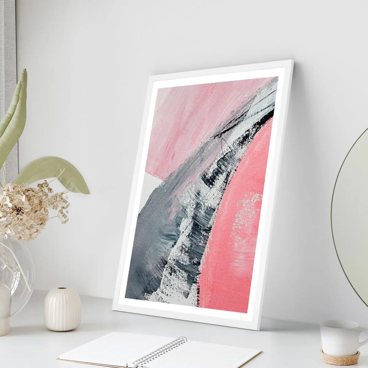 Affiche dans un cadre blanc - Poster - Composition assortie - 70x100 cm