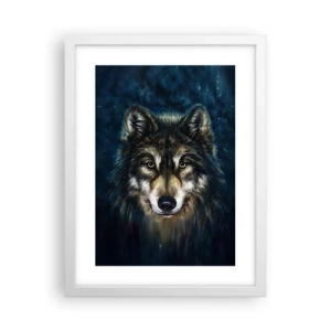 Affiche dans un cadre blanc - Poster - Alpha? Et oméga - 30x40 cm