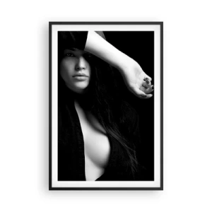 Affiche dans un cadre noir - Poster - École de séduction - 61x91 cm