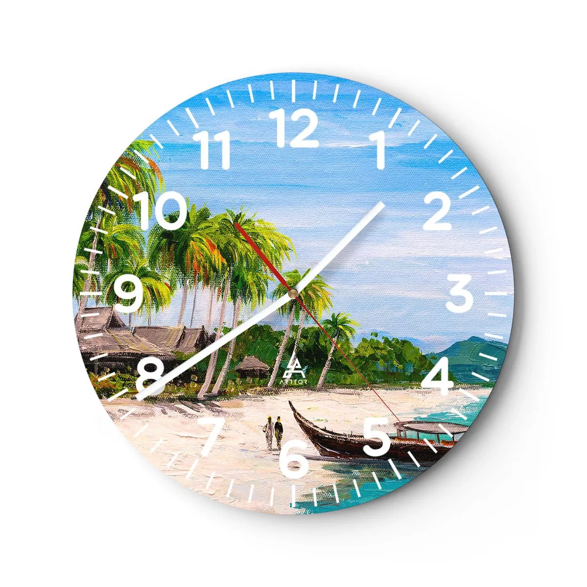 Horloge murale - Pendule murale - Rêve exotique - 30x30 cm