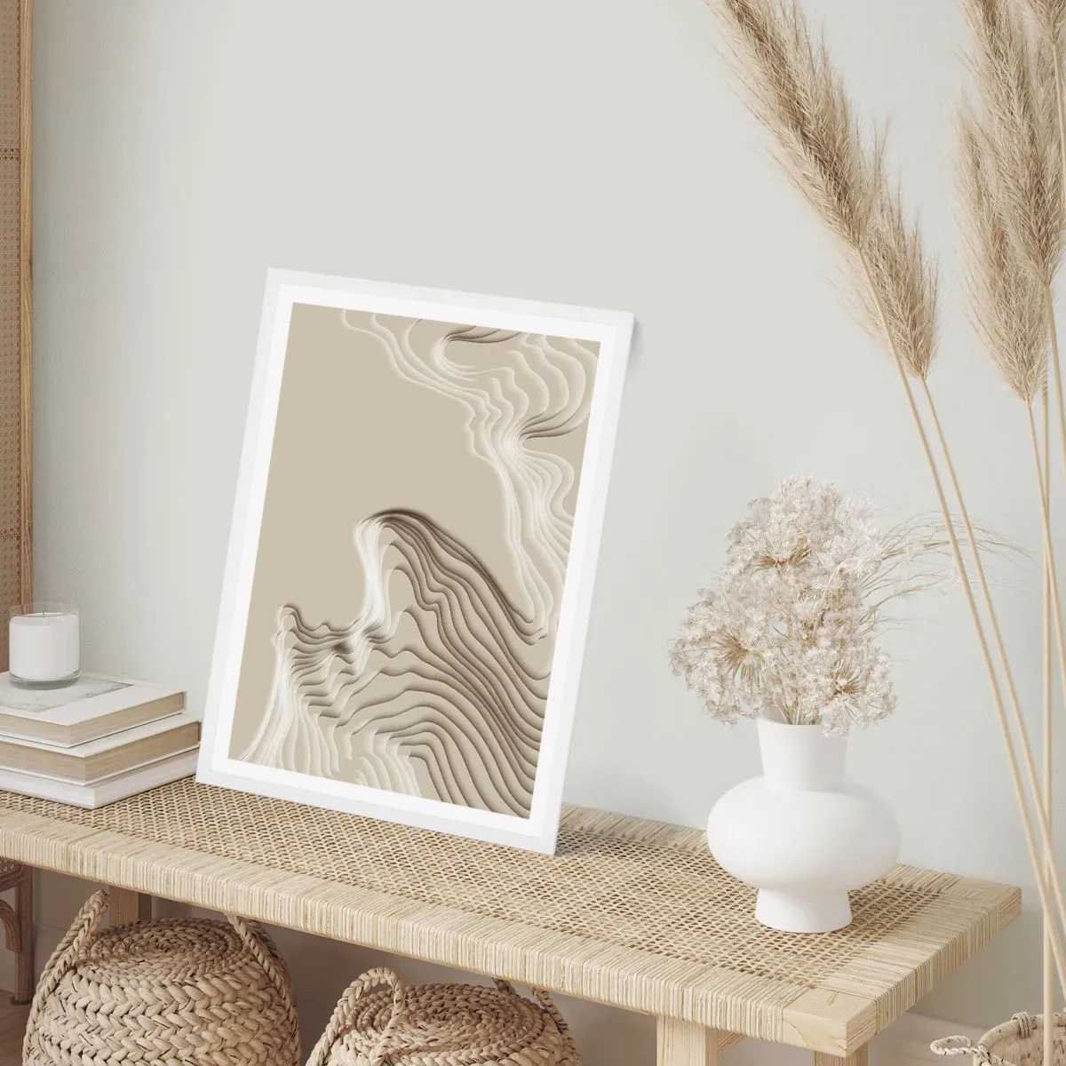 Affiche dans un cadre blanc - Poster - Topographie artistique - 40x50 cm