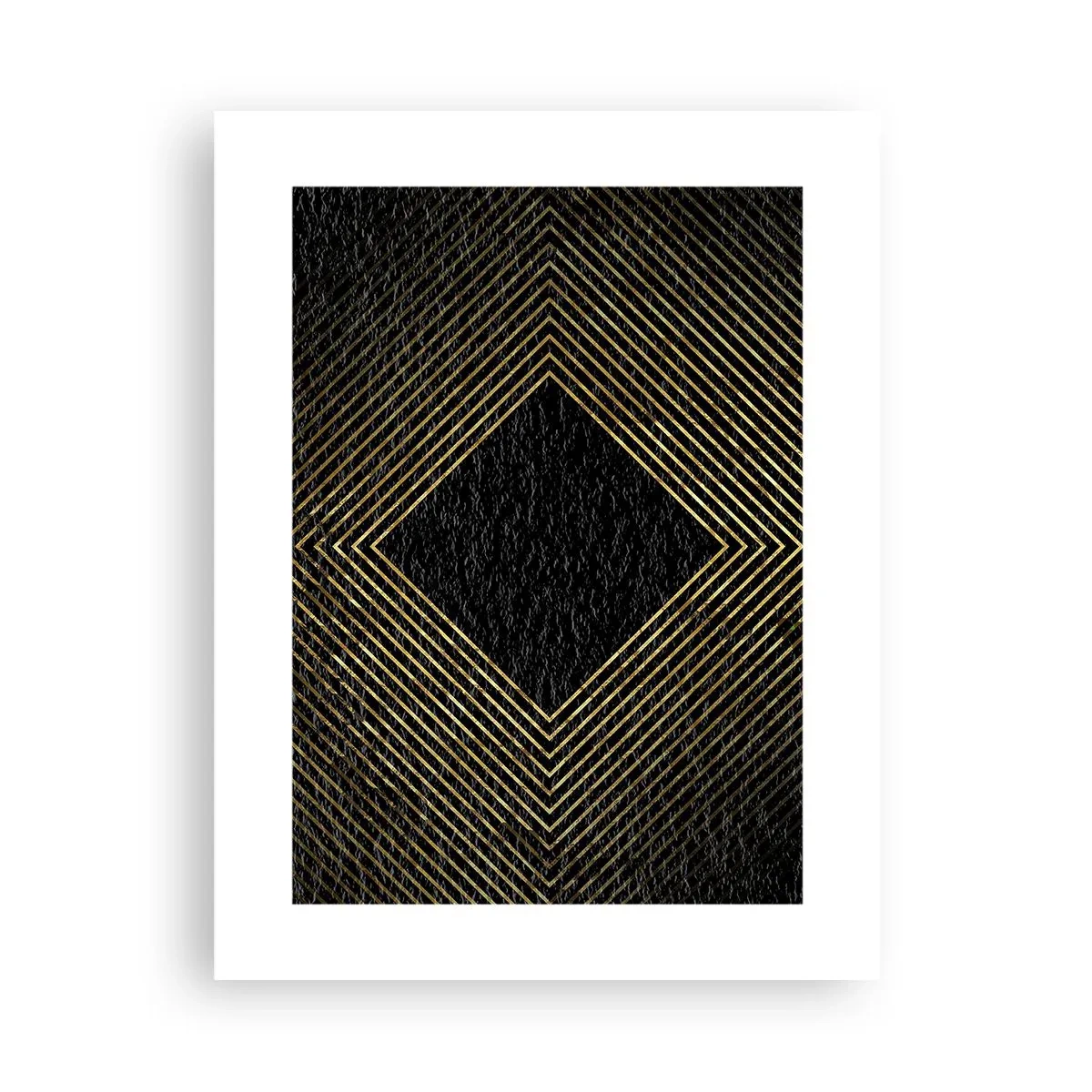 Affiche - Poster - Géométrie dans un style glamour - 30x40 cm