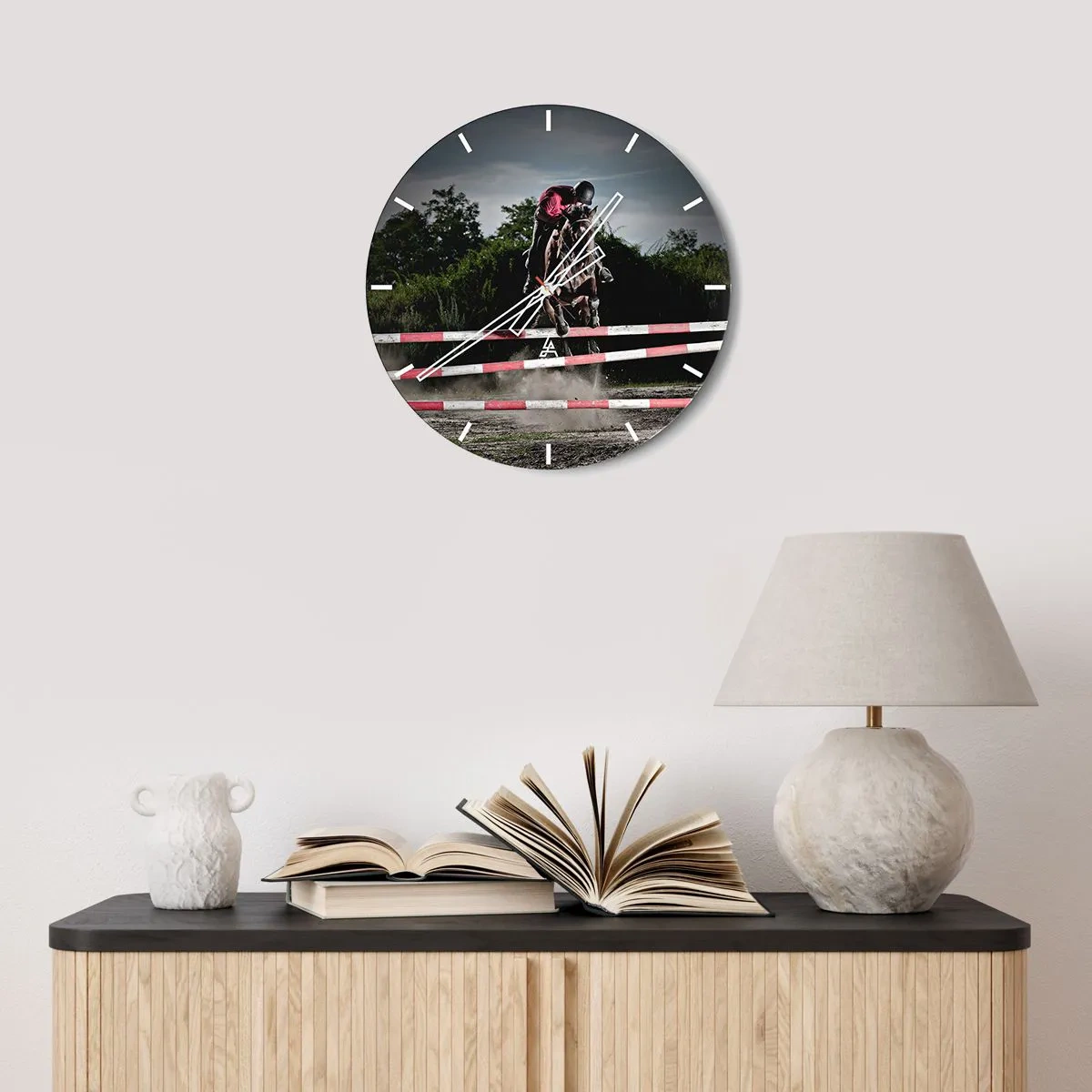 Horloge murale - Pendule murale - Ensemble pour la victoire - 30x30 cm