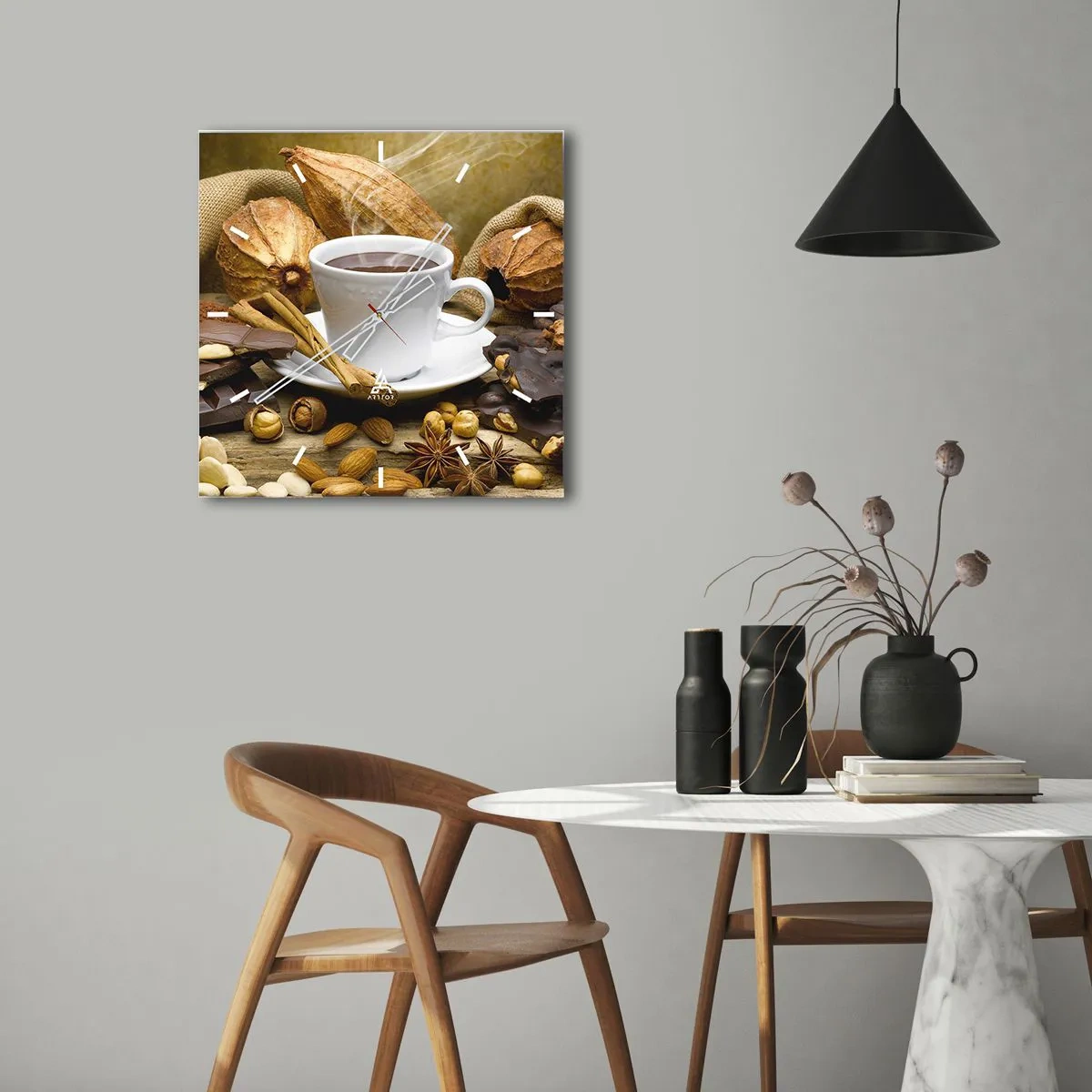 Horloge murale - Pendule murale - Pour les amateurs de sensations fortes - 40x40 cm