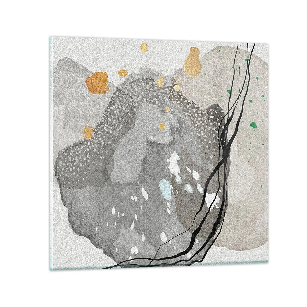 Impression sur verre - Image sur verre - Composition organique - 60x60 cm