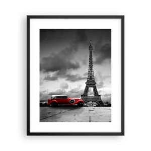 Affiche dans un cadre noir - Poster - Il n'y a pas si longtemps à Paris - 40x50 cm
