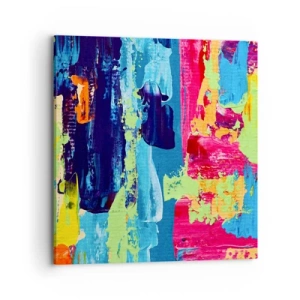 Impression sur toile - Image sur toile - La vie est belle! - 70x70 cm