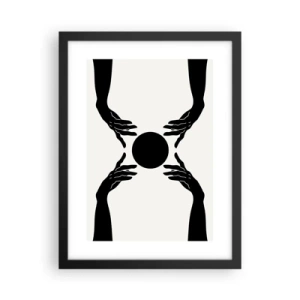 Affiche dans un cadre noir - Poster - Signe secret - 30x40 cm