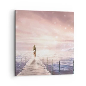 Impression sur toile - Image sur toile - A la lumière d'un rêve - 70x70 cm