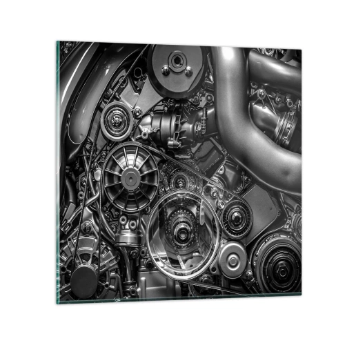 Impression sur verre - Image sur verre - Poésie mécanique - 50x50 cm