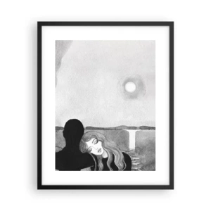 Affiche dans un cadre noir - Poster - Toujours un secret - 40x50 cm
