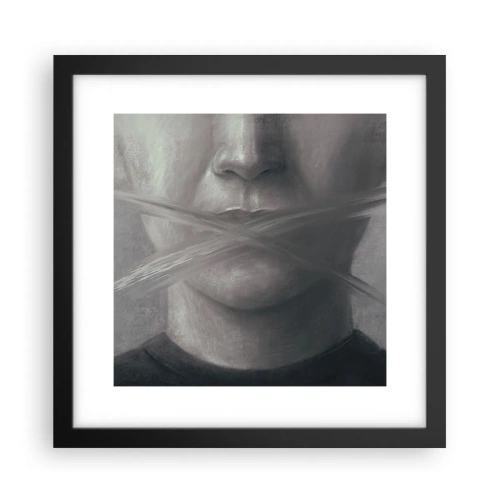 Affiche dans un cadre noir - Poster - Sans mot - 30x30 cm