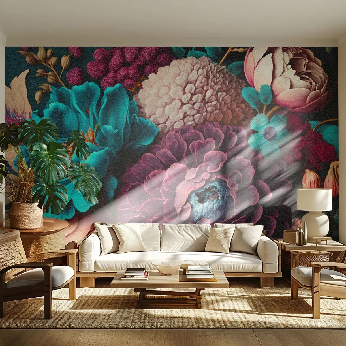 Papier Peint Photo Standard Eco - La nature en abondance - Fleurs, Botanique, Ancien - 250x175 cm