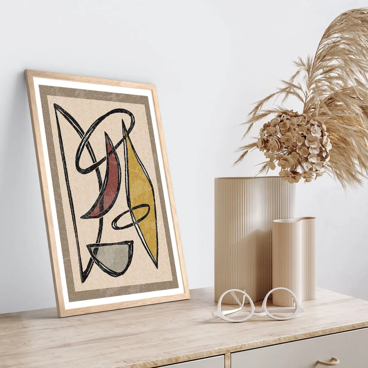 Affiche dans un chêne clair - Poster - Verticales et horizontales - 50x70 cm