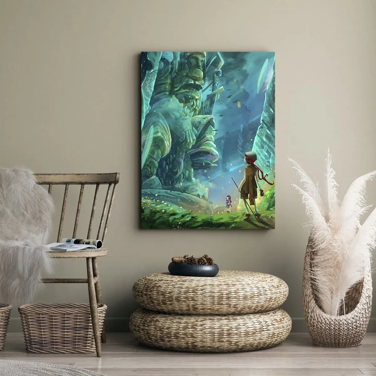 Impression sur toile - Image sur toile - Du grand livre des contes de fées - 55x100 cm